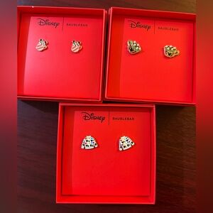 BaubleBar Disney Holiday Earrings 3 Sets